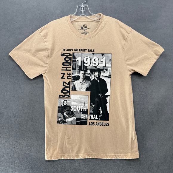 Thirty Single Other - Boyz N The Hood T-Shirt Mens Medium Tan 1991 Movie South Central LA Tee Slim